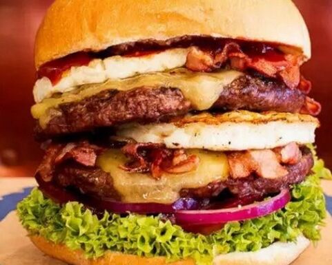hamburger as junk food to empower